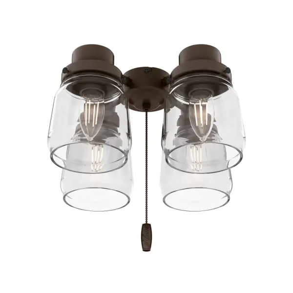 Add light to your evenings on the patio by adding an accessory light kit to your Hunter Original ceiling fan. Designed to complement the style and fit the Original fan, this accessory light fixture completes the look of your fan and outdoor space's needs. This light kit is designed exclusively for Hunter Original® fans and is not compatible with other Hunter ceiling fan models. Chestnut Brown finish