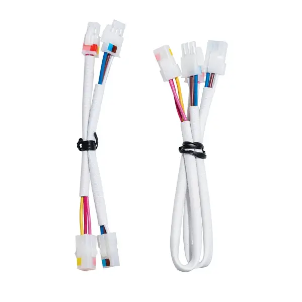 If you have high ceilings and need downrods over 18 inches or more for the perfect fan height, then we have you covered. Our current fans are wired for a standard ceiling height so they only go up to 12 inch downrods. This 24 inches of extra wire will help you extend your fan to the height you need for those higher ceilings. Easy to use with connectors included, this kit is for you. Shop for the right fan and don't forget the extra downrods you will need to reach great ceiling heights. Compatible with EcoWhisper DC motor with G1.9 Receiver (located in canopy). This kit includes two sets of wires, accommodating both 18 and 24 inch. The 18-24 inch wire kit makes adding a downrod simple with our easy-to-follow instructions. Not compatible with HunterExpress ceiling fans.