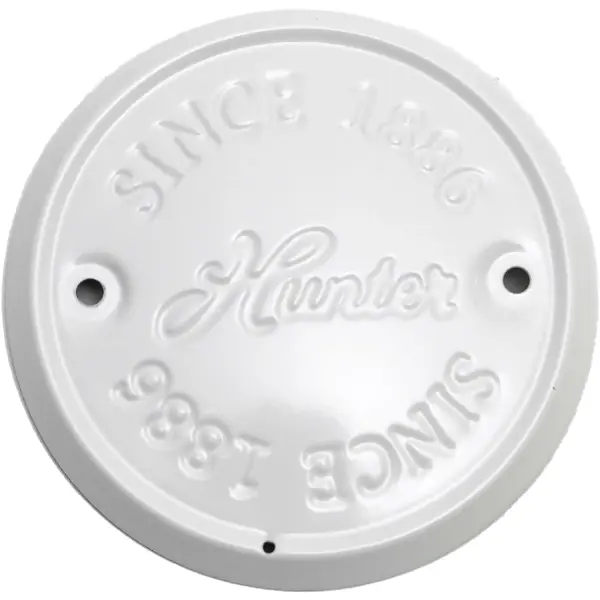 A Light Cap with a White finish is a must have for your fan if you prefer it to not have a light kit or globe attached. This decorative piece covers the globe bowl wiring at the bottom of the fan's light components and comes in multiple finishes to match your fan. It keeps the dust out and keep the fan looking finshed and sleek. Works with Hunter and Casablanca fans, not including Hunter Original® fan White Gives you the ability to remove the light kit from your fan if its not your primary light source.