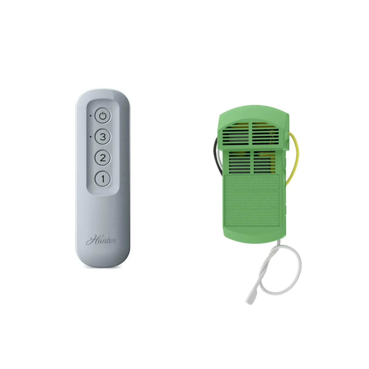 Handheld Remote with Receiver in Dove Grey