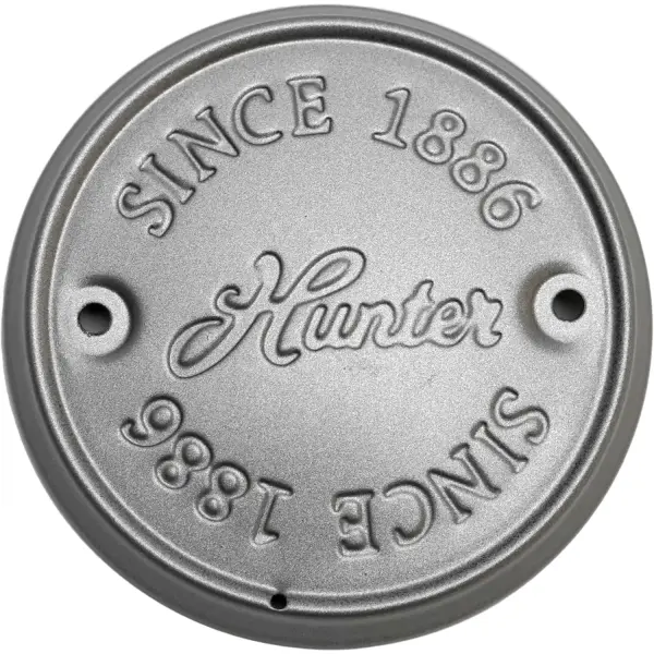 A Light Cap with a Matte Silver finish is a must have for your fan if you prefer it to not have a light kit or globe attached. This decorative piece covers the globe bowl wiring at the bottom of the fan's light components and comes in multiple finishes to match your fan. It keeps the dust out and keep the fan looking finshed and sleek. Works with Hunter and Casablanca fans, not including Hunter Original® fan Matte Silver Gives you the ability to remove the light kit from your fan if its not your primary light source.