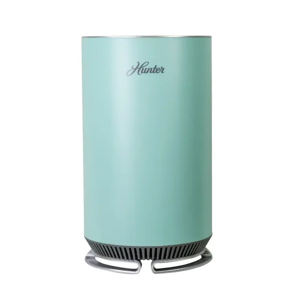 Enhance the air quality in your living space with the Hunter HP125 Small HEPA Air Purifier, designed for effective purification in your bedroom, living room, dorm, and other rooms in your house. Our premium air purifier is the perfect addition to your home, providing top-notch filtration for a cleaner and healthier environment. With its intuitive interface and user-friendly controls, maintaining and operating our air purifier is a breeze. Keep your home's air quality at its best with our Compact Air Purifier - the ultimate solution for those seeking fresh, clean air in a compact and convenient package. Features HIGH EFFICIENCY PURIFICATION: Equipped with a True HEPA filter, Hunter air purifiers for home can capture up to 99.97% of airborne particles and reduce allergens and microorganisms for a healthier home environment. COCONUT CARBON PRE-FILTER: The Coconut Carbon Pre-Filter not only captures larger particles, but also excels in eliminating harmful VOC's, stubborn household odors, and pet odors, ensuring a comprehensive air purification experience with the Hunter HP125 HEPA air purifier. FAST CLEANING: The 3-stage filtration process makes this small air purifier ideal for allergy and asthma relief. This compact and powerful mini air purifier cleans the air 115 times each day in a 101 square foot room. Perfect as a living room air purifier and bedroom air purifier. EASY TOUCH CONTROL: The Hunter True HEPA Air Purifier features a digital control panel, 3 fan speeds, sleep mode and timer, quiet operation, filter replacement indicator, and LED accent light. SLEEK & MODERN DESIGN: This Hunter portable air purifier features a sleek and modern design that complements any room decor, making it a stylish and functional addition to your living space. Additionally, this air purifier helps you save on energy costs while maintaining high-performance air purification. Specs Recommended Room Size 94 Sq. Ft. CADR Ratings Smoke: 60, Dust: 66, Pollen: 80 Sound Level 32 dB(A) Product Dimensions 7.67 x 7.67 x 13.77 inches Product Weight 5.29 pounds HEPA Filter Replacement Change every 6 months, or more often depending on air quality & environmental factors Pre-Filter Replacement Change every 3 months, or more often depending on air quality & environmental factors Warranty 5-year limited View Comparison Chart ▸ User Manual User Manual in English Parts Filter Value Pack H-HF125-VP EcoSilver® Pre-Filter H-PF125 - alternate view