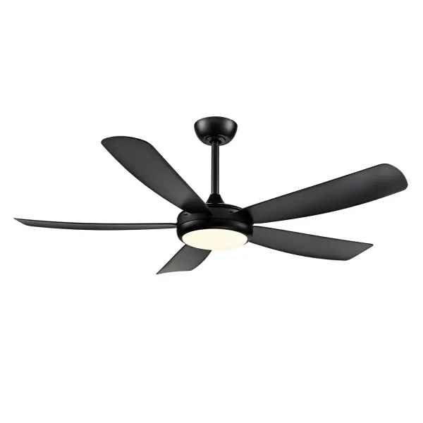 Airstra 52" Ceiling Fan with LED Light in Matte Black