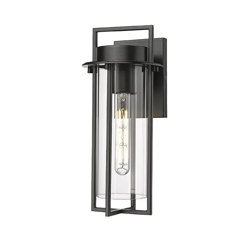 Outdoor Wall Sconce in Powder Coated Black