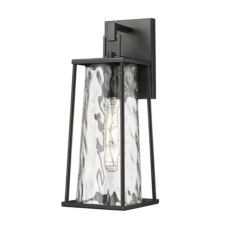 Outdoor Wall Sconce in Powder Coated Black