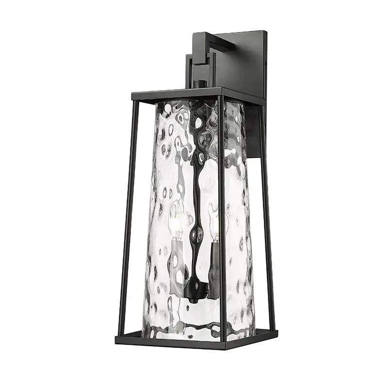 Outdoor Wall Sconce in Powder Coated Black