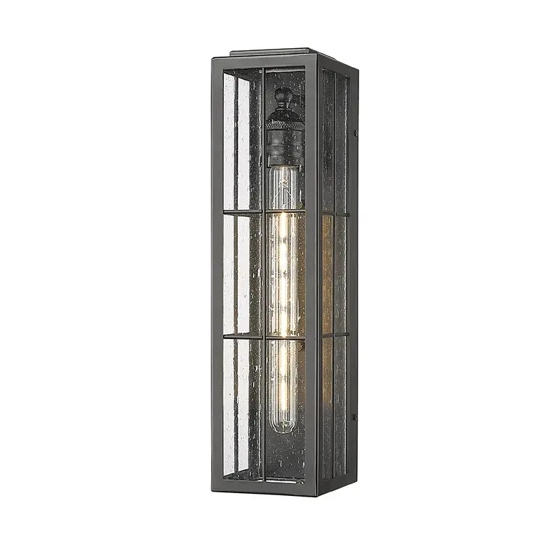 Durable Outdoor Wall Sconce with Modern Black Finish