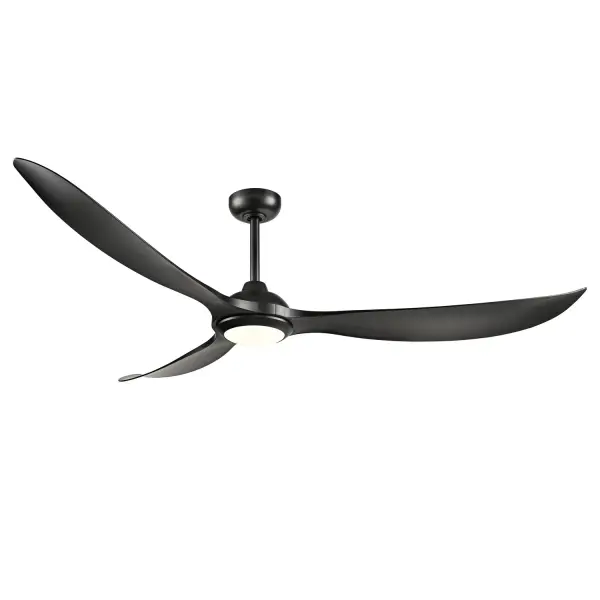 Wynleaf 72" LED Ceiling Fan in Matte Black