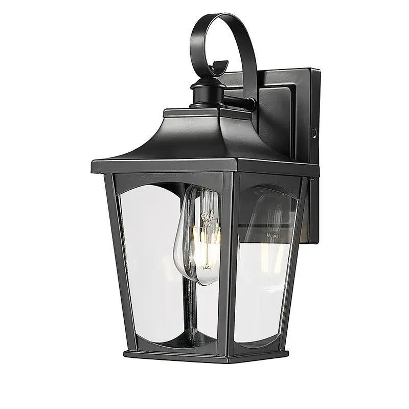 Outdoor Wall Sconce in Powder Coated Black