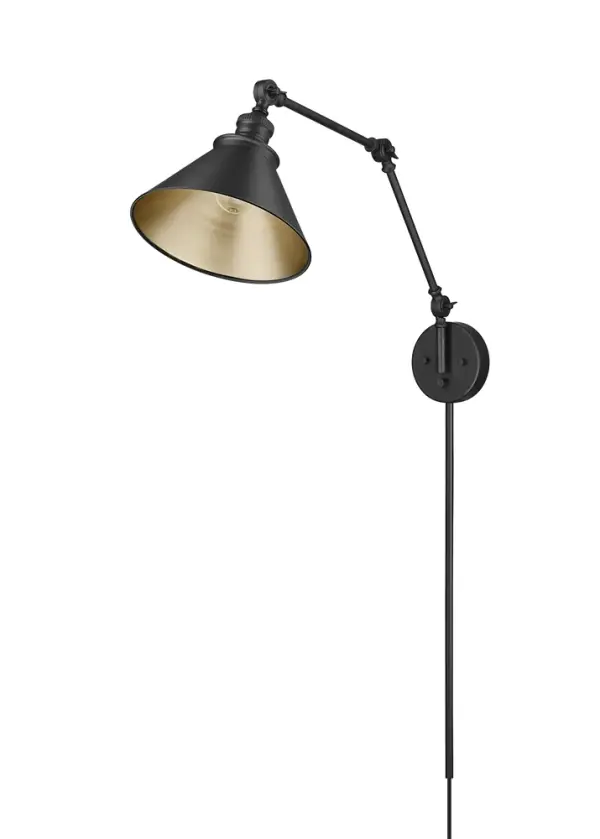 This functional swing arm sconce offers exceptional flexibility with 150-degree horizontal and 120-degree vertical adjustment. The 2-in-1 design allows for both plug-in and hardwired installation, making it ideal for renters and homeowners alike.
