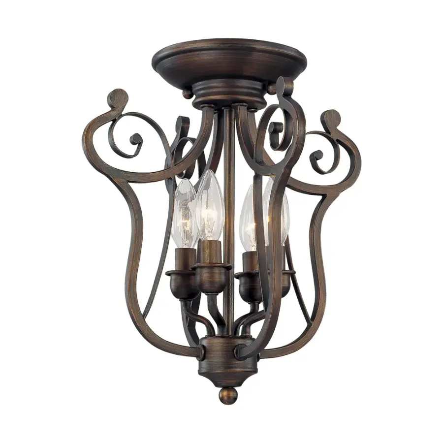 1144 Semi-Flush Mount in Bronze