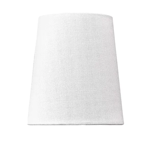 This white linen drum shade offers a clean, timeless aesthetic compatible with multiple chandelier models. The neutral fabric provides soft light diffusion while complementing various interior styles.