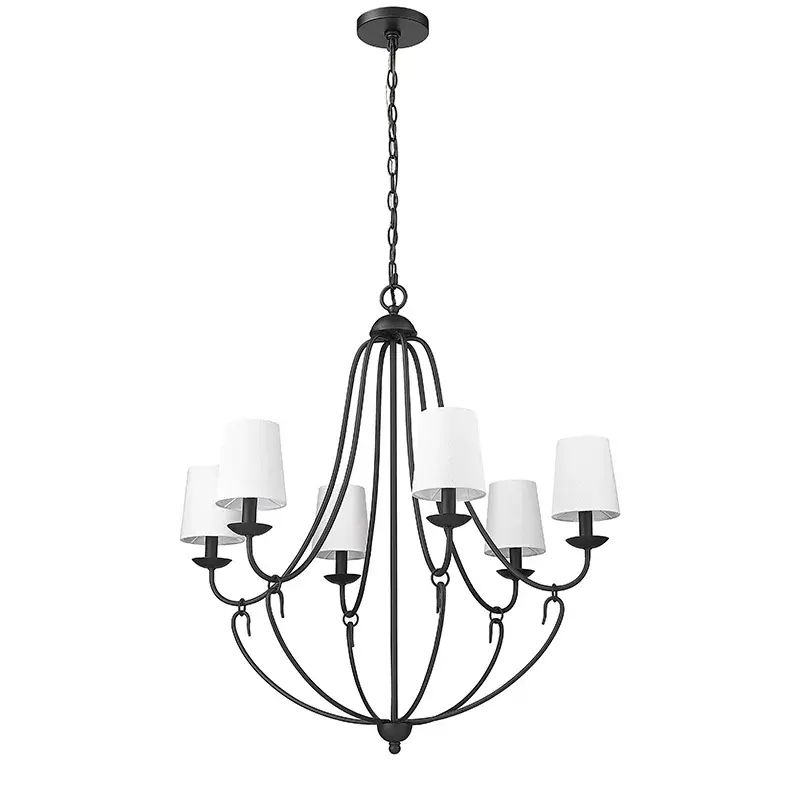 12106 Chandelier in Matte Black