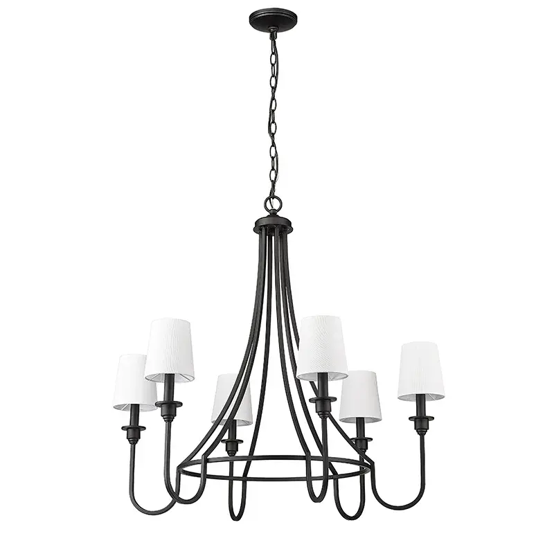 12206 Chandelier in Matte Black
