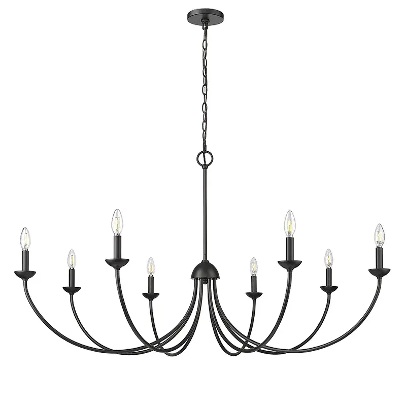 Matte Black Chandelier