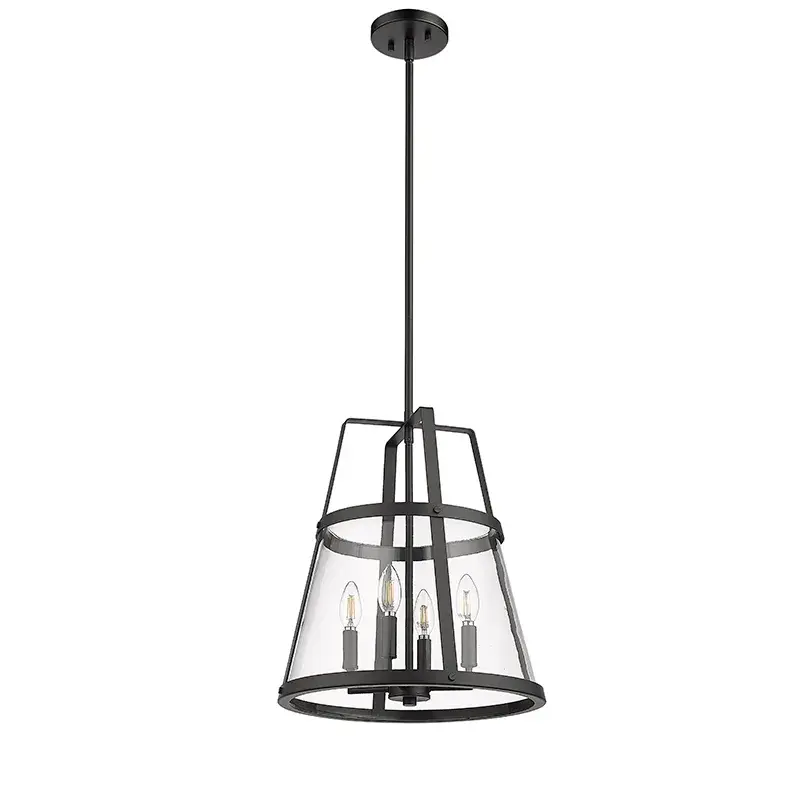 Matte Black Pendant Light