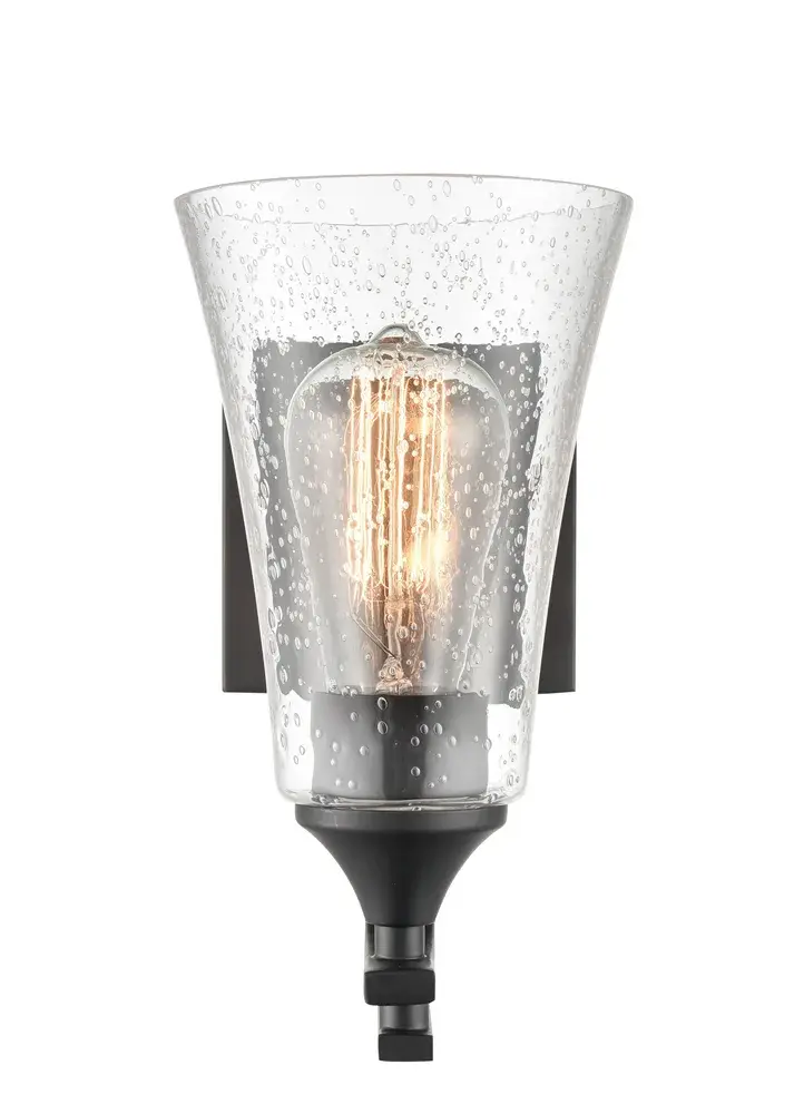 1491 Matte Black Wall Sconce