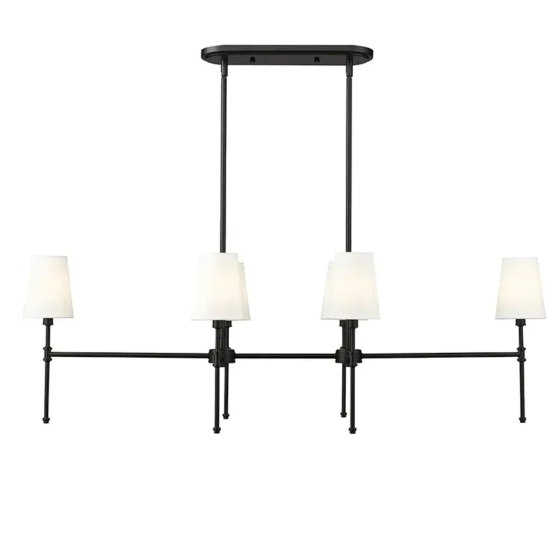 Sophisticated Linear Pendant with Soft Linen Diffusion