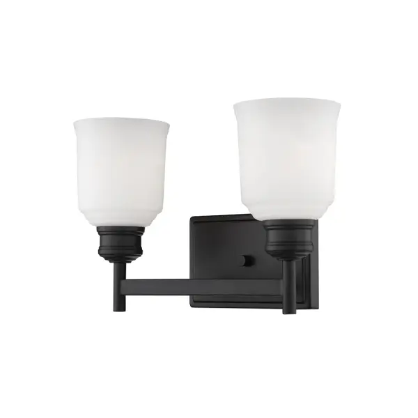 The 172 vanity light delivers contemporary style with its matte black finish, perfect for modern bathroom designs. Clean lines and versatile mounting make it ideal for various vanity configurations.