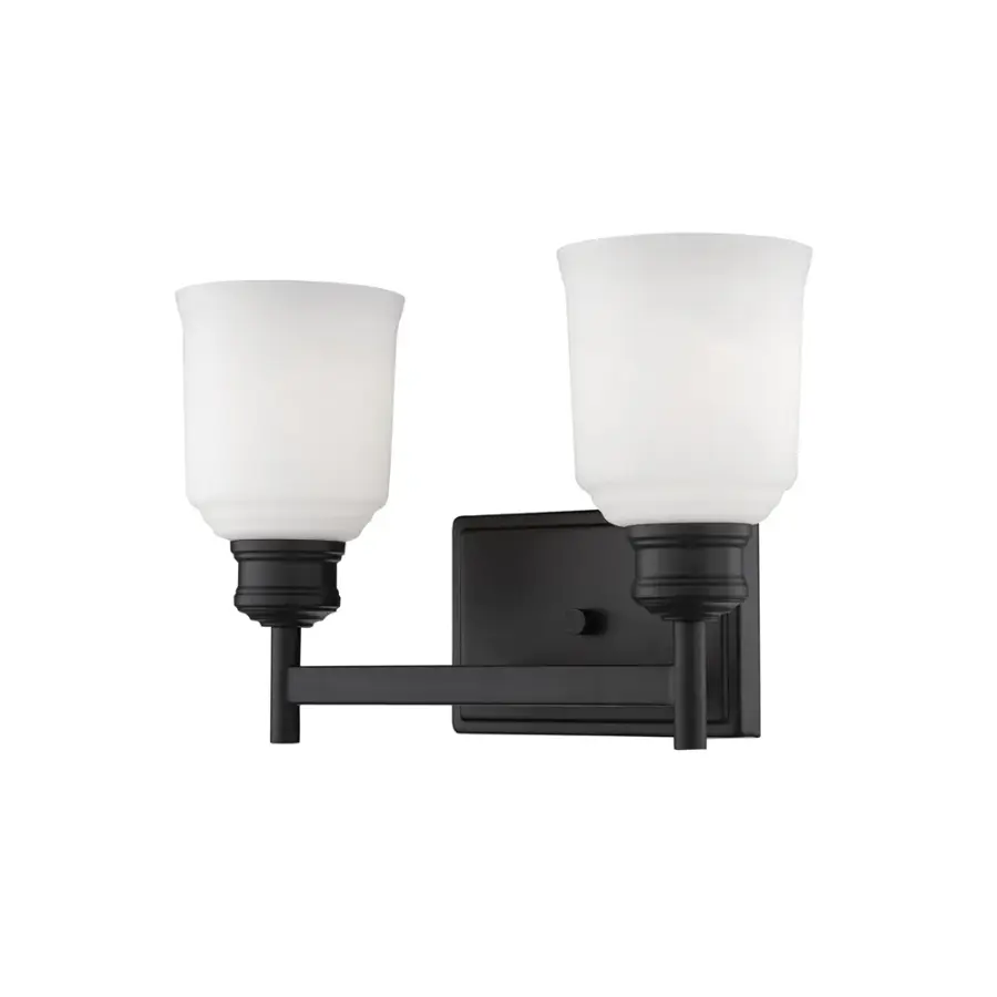 172 Bath Vanity Light in Matte Black