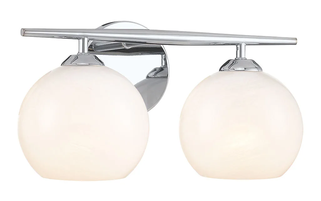 Kimorra Two Light Vanity in Chrome