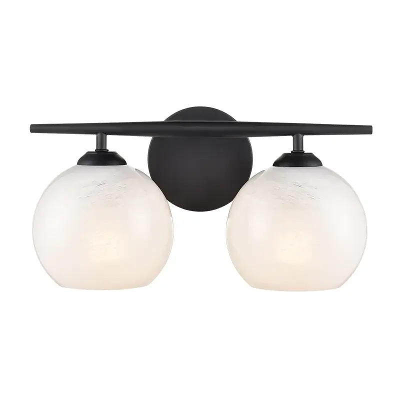 18102 Matte Black Bath Vanity Light