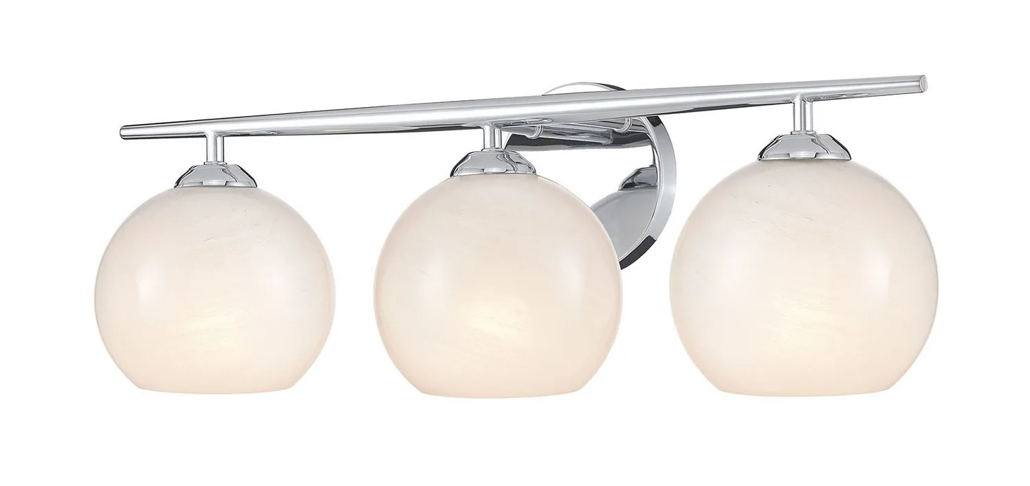 Kimorra Three Light Vanity in Chrome