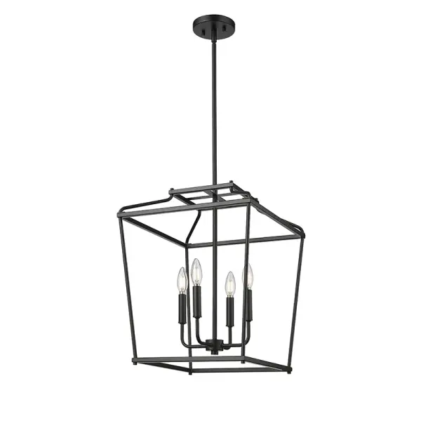 Matte Black Outdoor Lantern