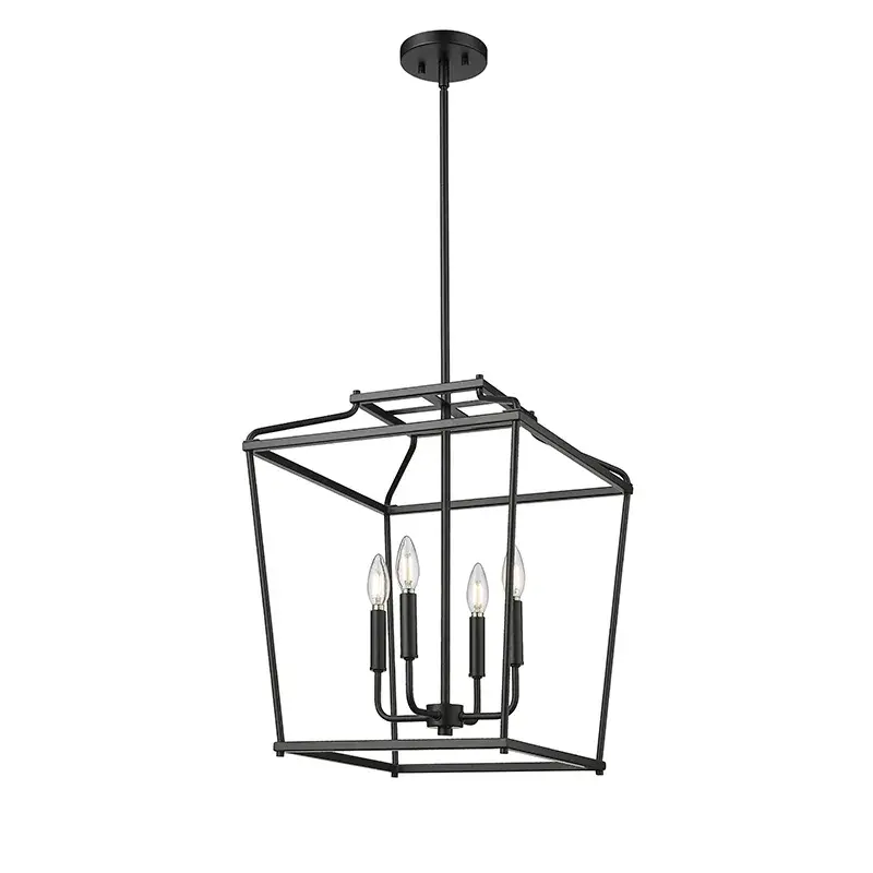Matte Black Outdoor Lantern