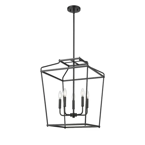 Matte Black Outdoor Lantern