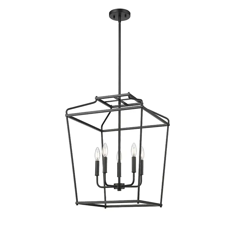 Matte Black Outdoor Lantern