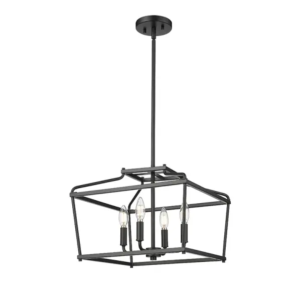 Matte Black Outdoor Lantern