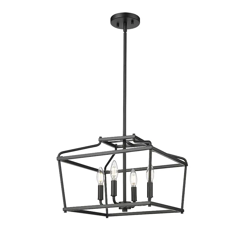 Matte Black Outdoor Lantern