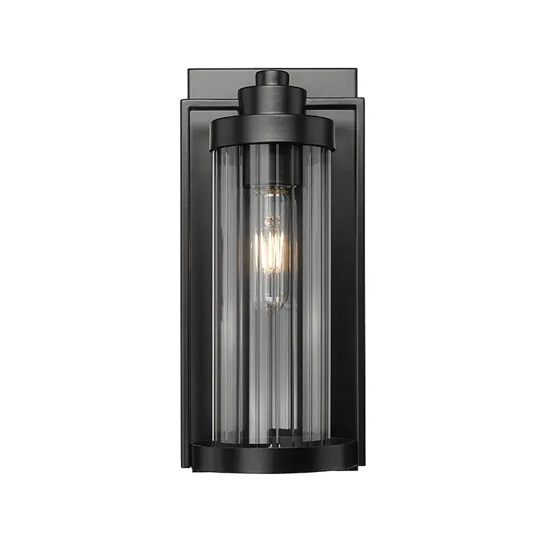 Outdoor Light Fixture in Powder Coated Black
