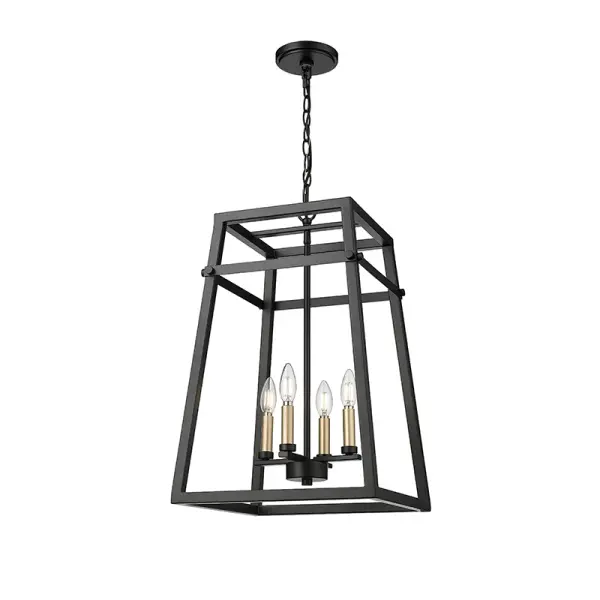 Matte Black Outdoor Lantern