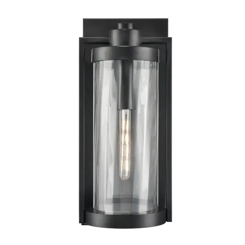 Outdoor Wall Sconce in Powder Coated Black