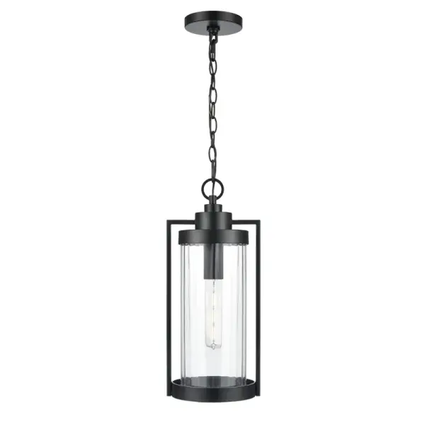 A versatile outdoor lighting fixture featuring a powder coated black finish designed for weather resistance and contemporary appeal. Suitable for various exterior applications from residential to commercial settings.