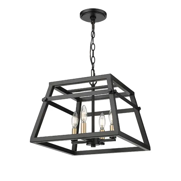 The 19304 pendant in matte black offers a contemporary aesthetic that complements modern and industrial interiors. Its neutral finish makes it adaptable to various room settings and design schemes.