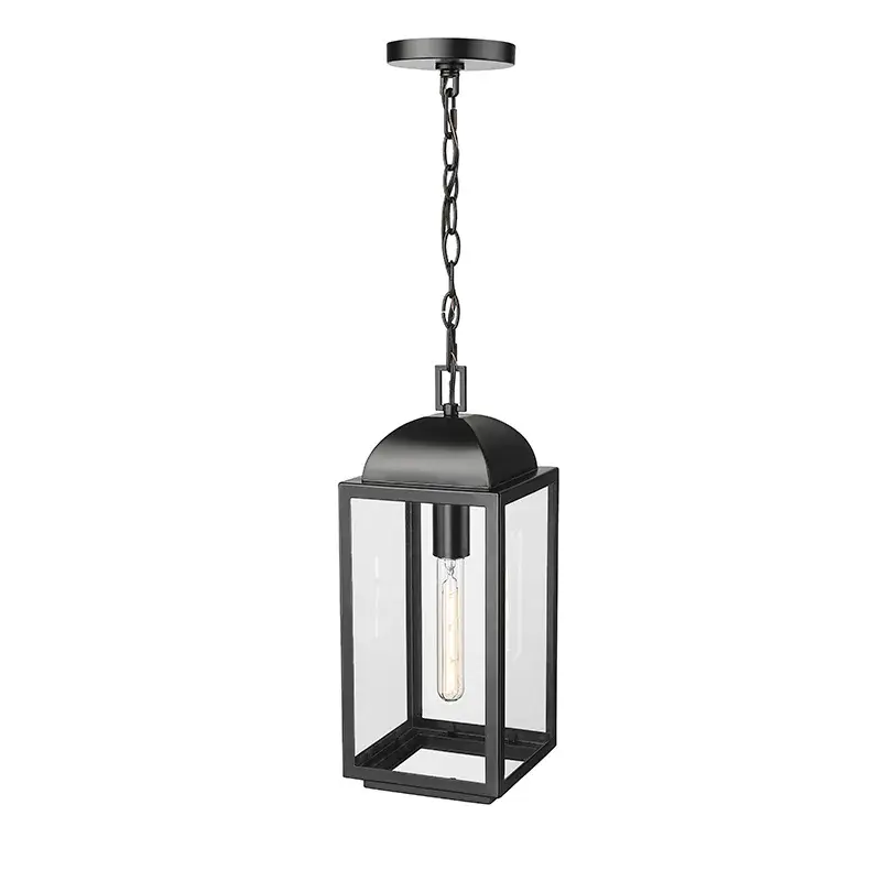Outdoor Wall Light in Powder Coated Black