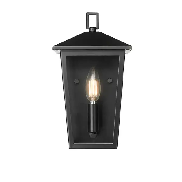 Outdoor Light Fixture in Powder Coated Black