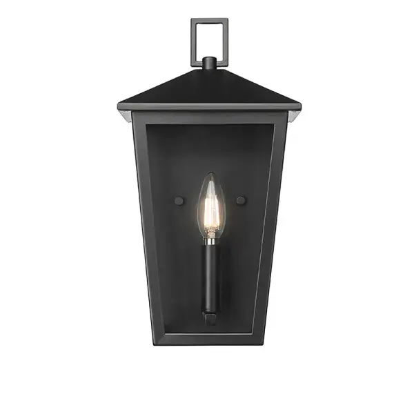 Outdoor Light Fixture in Powder Coated Black