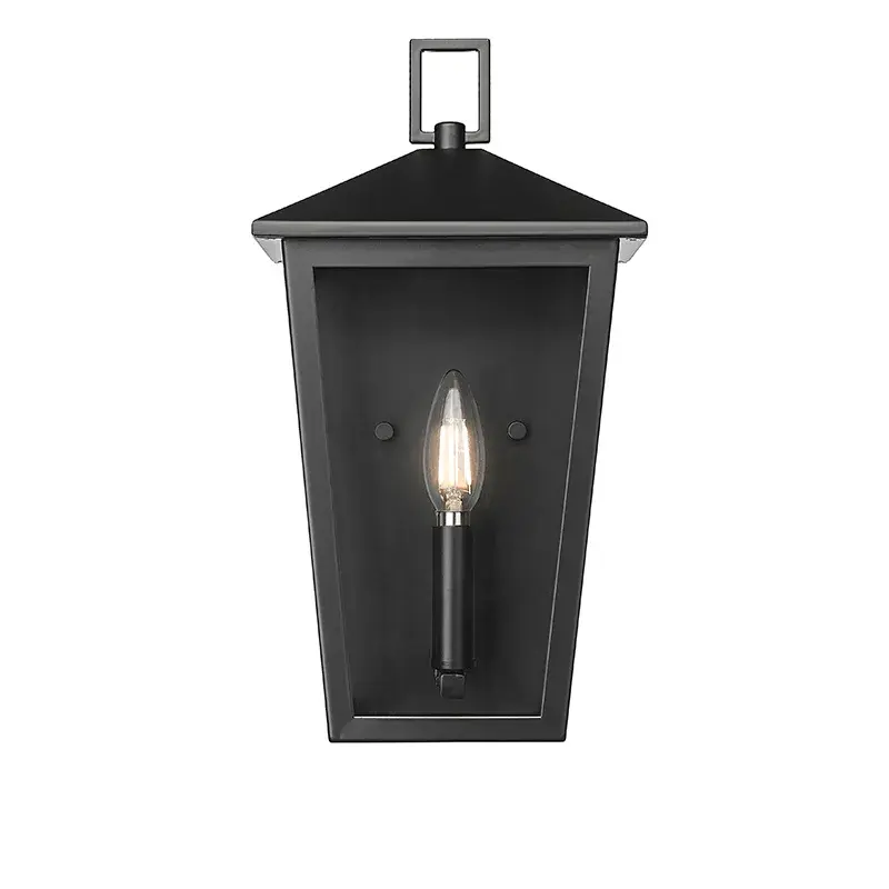 Outdoor Light Fixture in Powder Coated Black