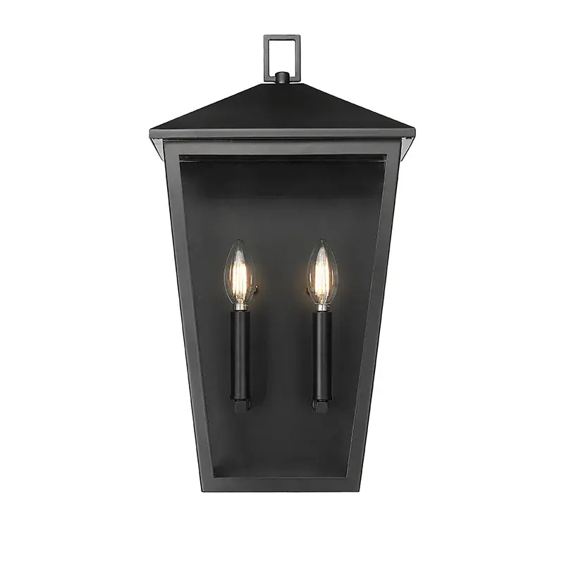 Outdoor Light Fixture in Powder Coated Black