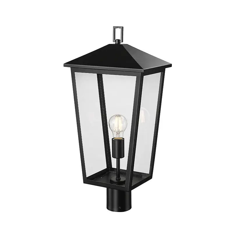 Outdoor Light Fixture in Powder Coated Black