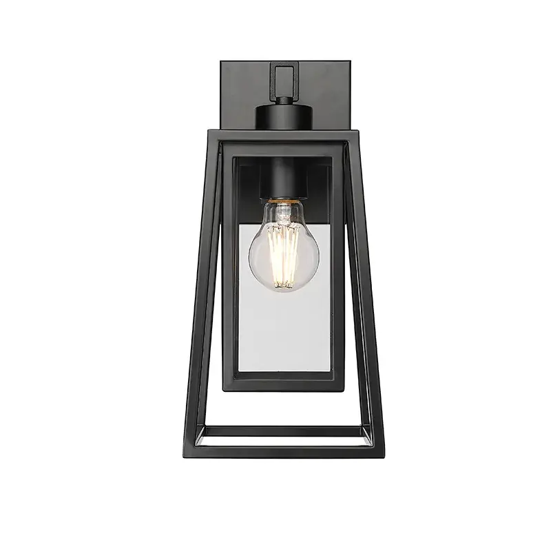Outdoor Light Fixture in Powder Coated Black