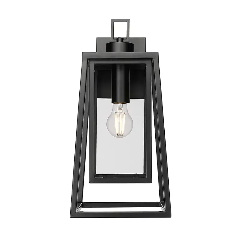 Outdoor Light Fixture in Powder Coated Black