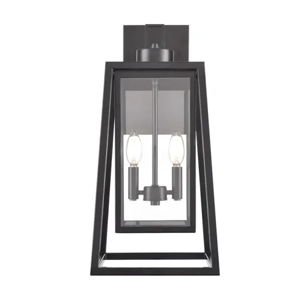 Outdoor Light Fixture in Powder Coated Black