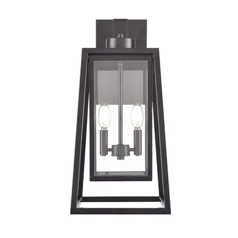 Outdoor Light Fixture in Powder Coated Black