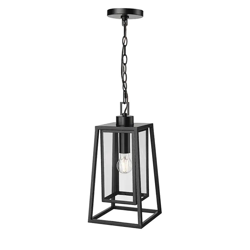 Outdoor Light Fixture in Powder Coated Black