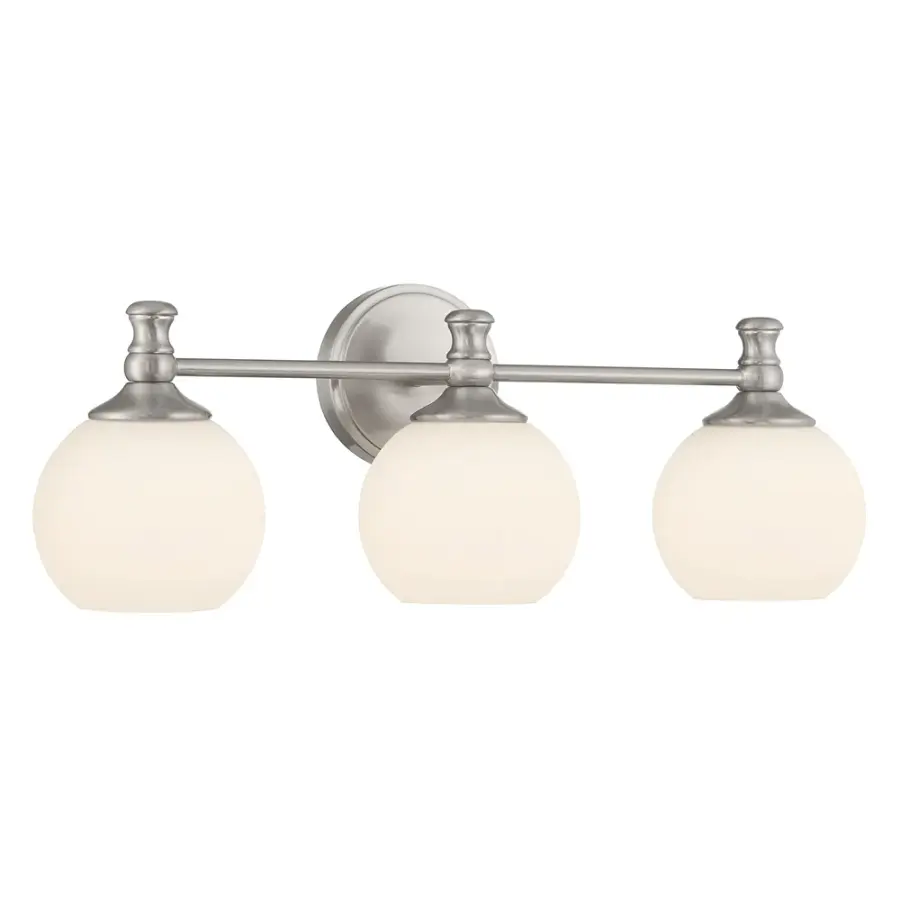 Orlisse 3-Light Vanity Bar in Brushed Nickel